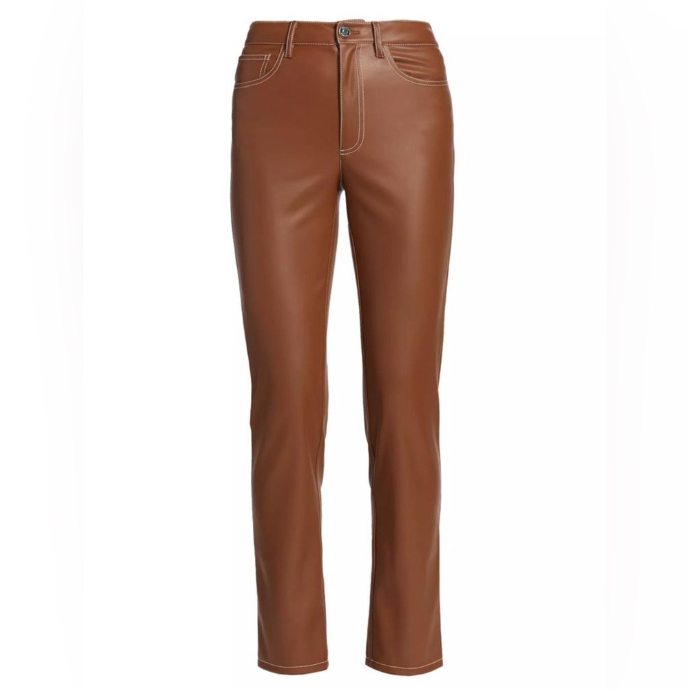 Staud -Women’s Elliot Faux Leather Pants (New!) - Picture 3 of 10